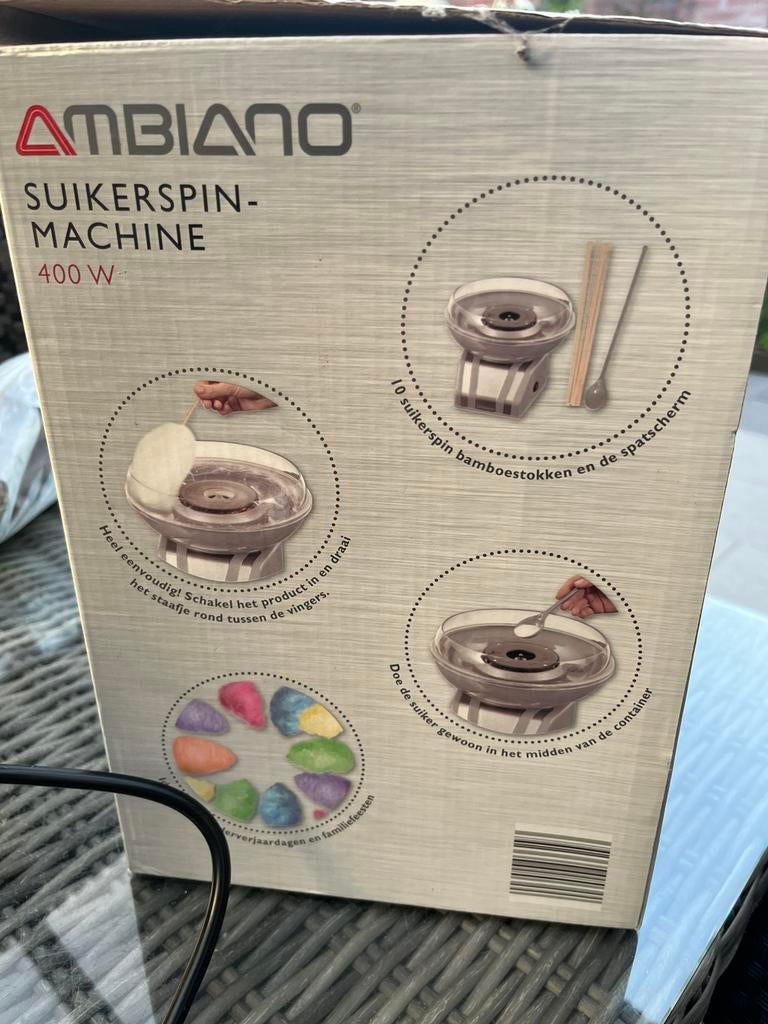 Suikerspinmachine, Ophalen of Verzenden, Zo goed als nieuw