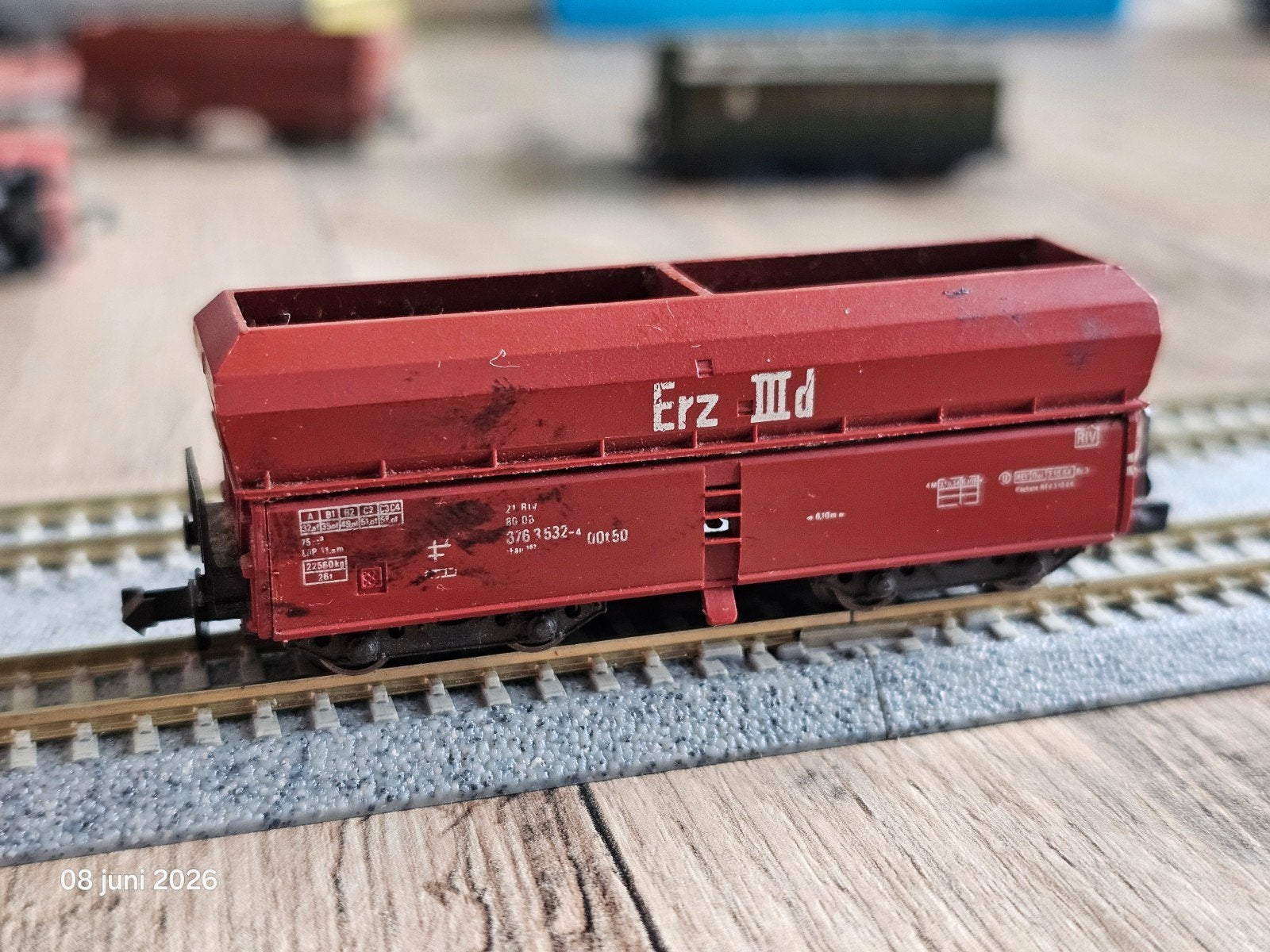 Modeltrein N spoor fleischmann piccolo wagon, Overige merken, Gebruikt, Gelijkstroom, Wagon