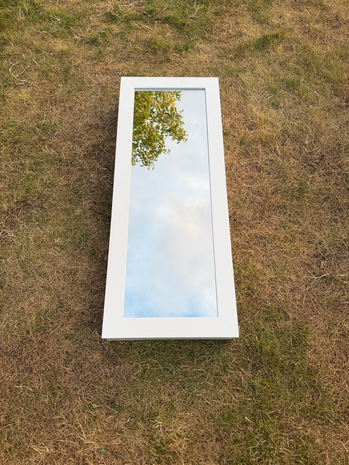 Witte spiegelkast met opbergruimte, Ophalen, Minder dan 50 cm, Gebruikt, 100 tot 150 cm