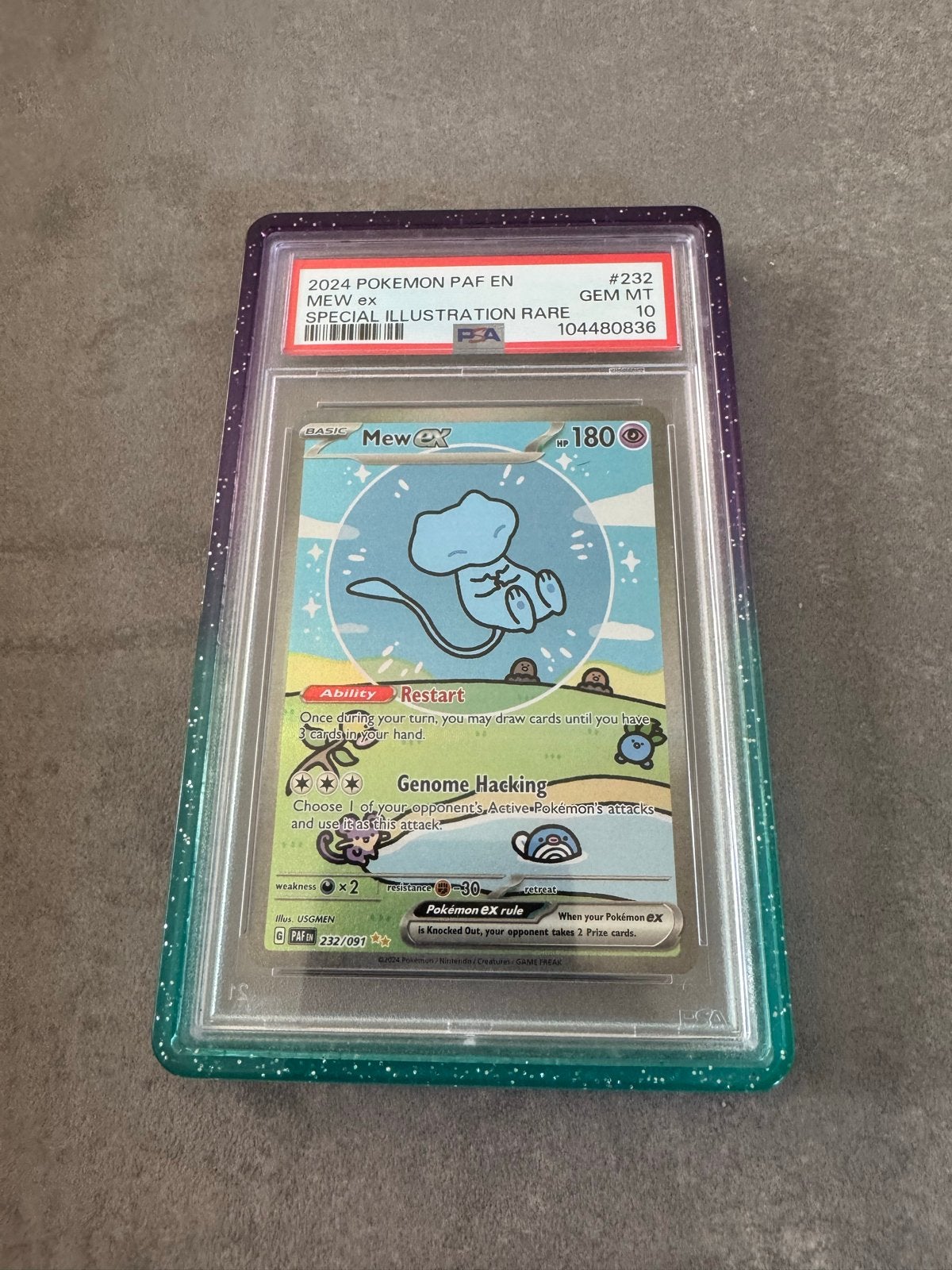 Mew ex Special Illustration Rare PSA 10 GEM MT Pokémon kaart, Ophalen, Nieuw, Losse kaart