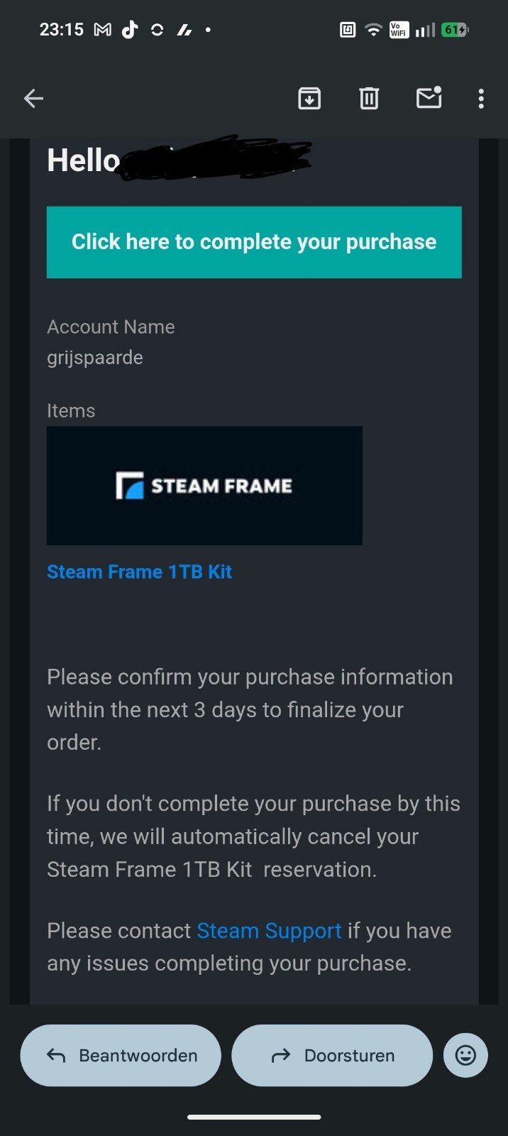 Steam Deck 1TB - Nieuw en Ongeopend