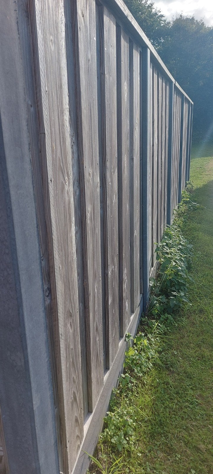 schutting met betonpalen etc, Ophalen, Hout, 2 meter of meer