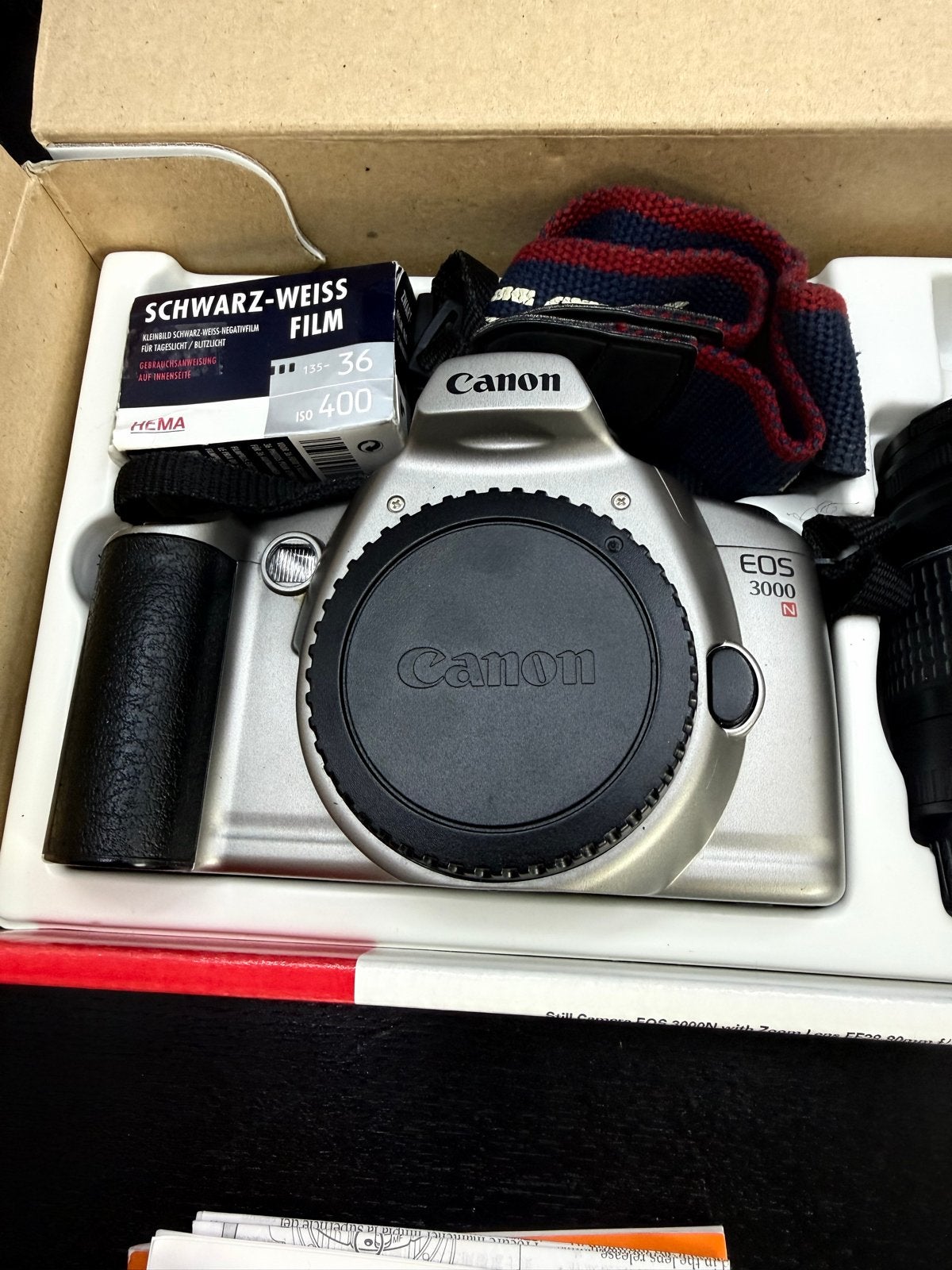 Canon EOS 3000N Analoge Spiegelreflexcamera Kit - Compleet, Spiegelreflex, Canon, Ophalen of Verzenden, Zo goed als nieuw