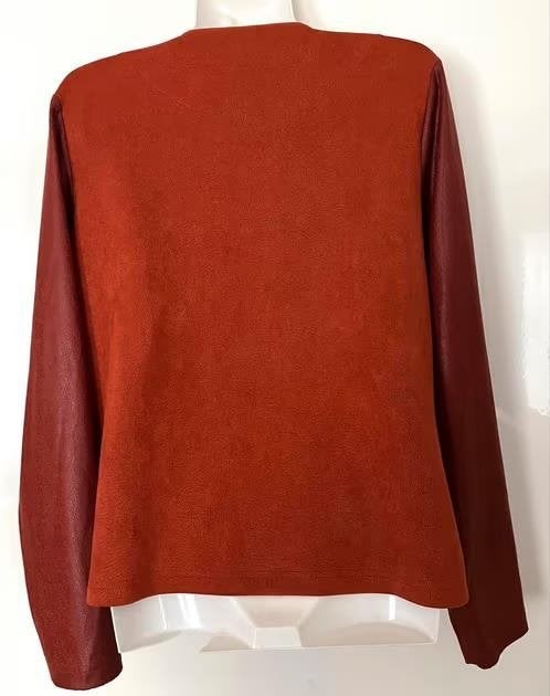 Roberto Sarto suède/leer look jasje maat 42[v], Overige kleuren, Maat 42/44 (L), Ophalen of Verzenden, Zo goed als nieuw