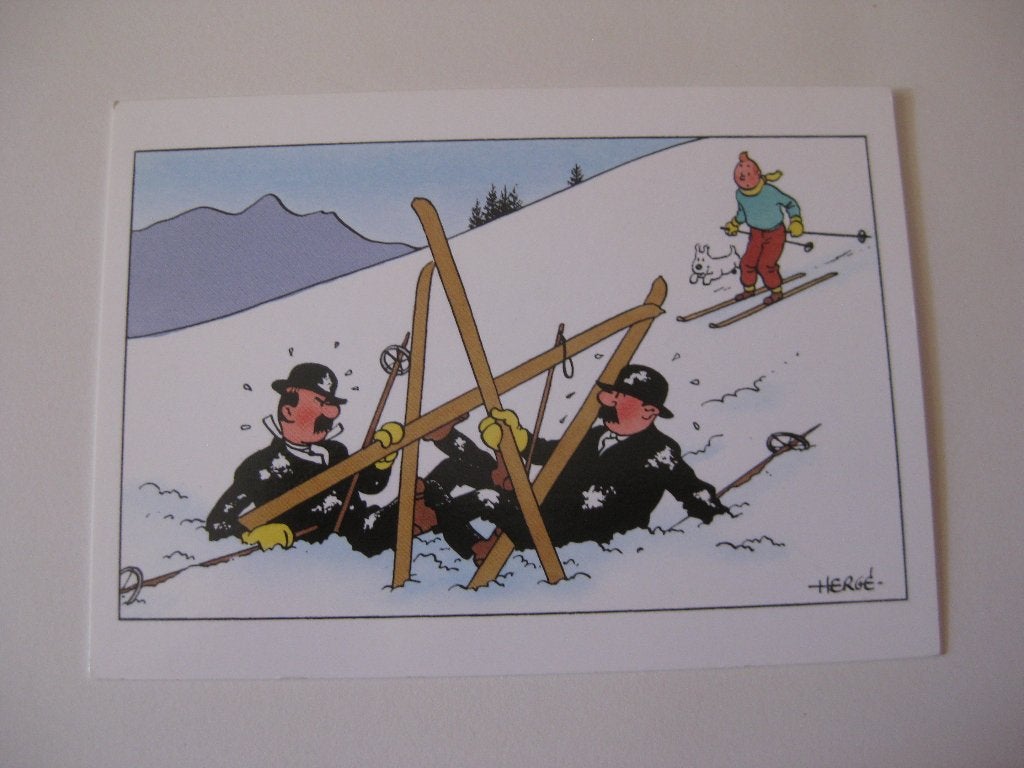 Kuifje / Tin Tin kerst kaart / Moulinsart Panda, Ophalen, Kuifje, Zo goed als nieuw, Overige typen