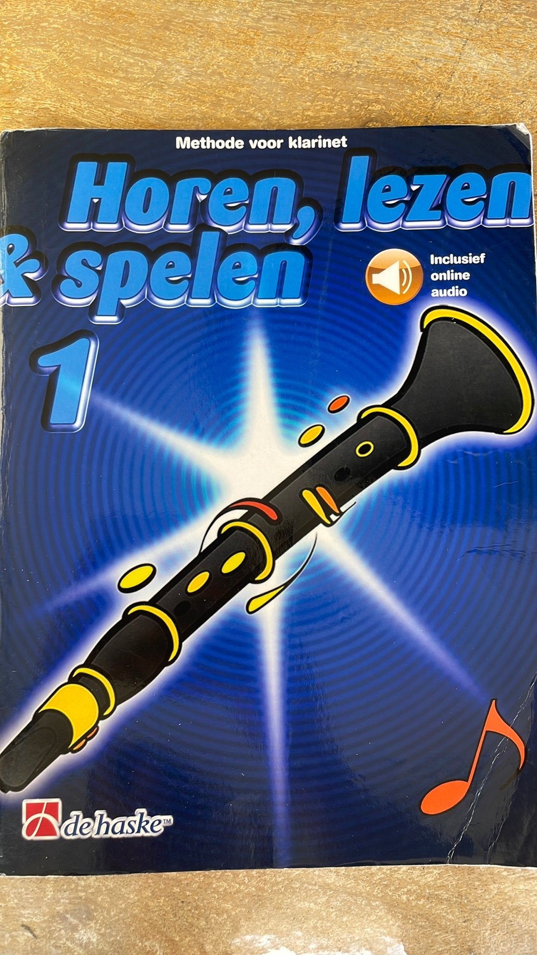 Lesboek klarinet Horen, lezen & spelen deel 1, Muziek en Instrumenten, Bladmuziek, Gebruikt, Overige genres, Les of Cursus, Ophalen of Verzenden
