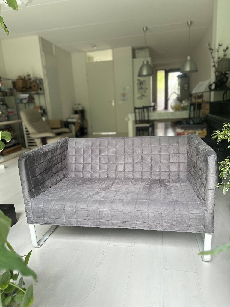 IKEA KNOPPARP 2-zitsbank, Huis en Inrichting, Banken | Sofa's en Chaises Longues, Gebruikt, Tweepersoons, Minder dan 150 cm, 75 tot 100 cm