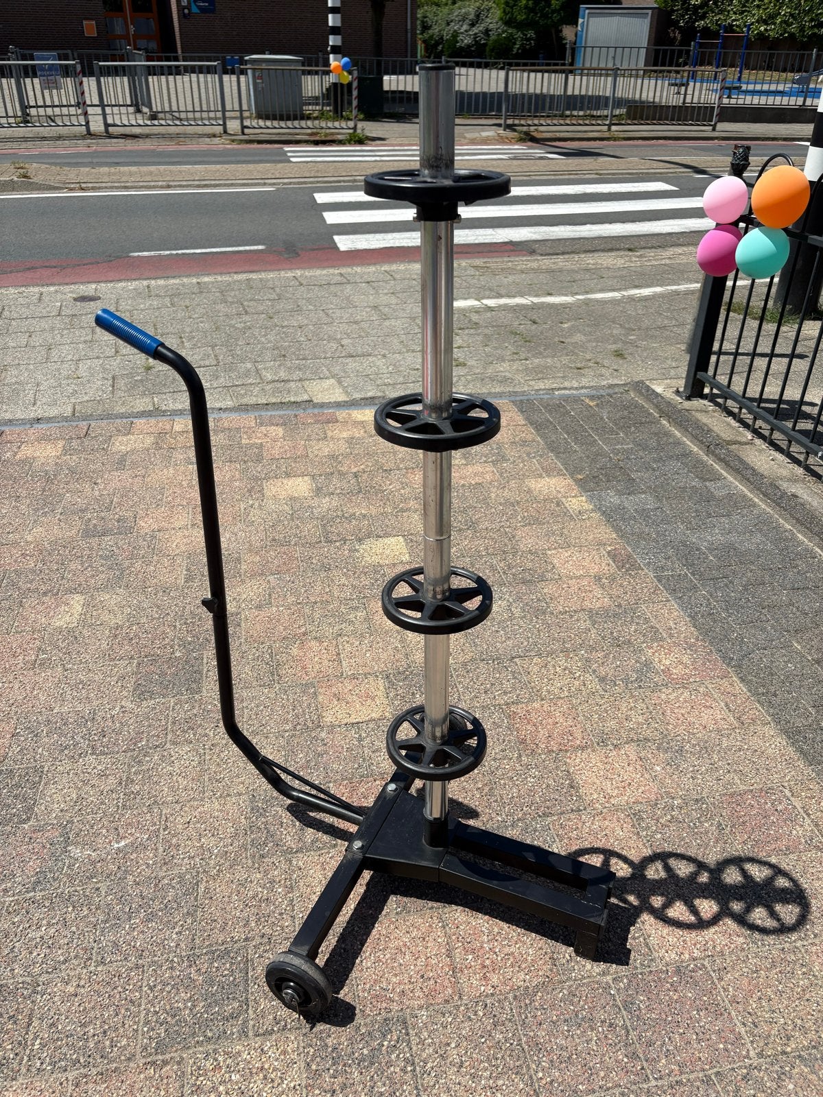 Verrijdbare Bandenstandaard / Velgenboom, Ophalen of Verzenden, Gebruikt