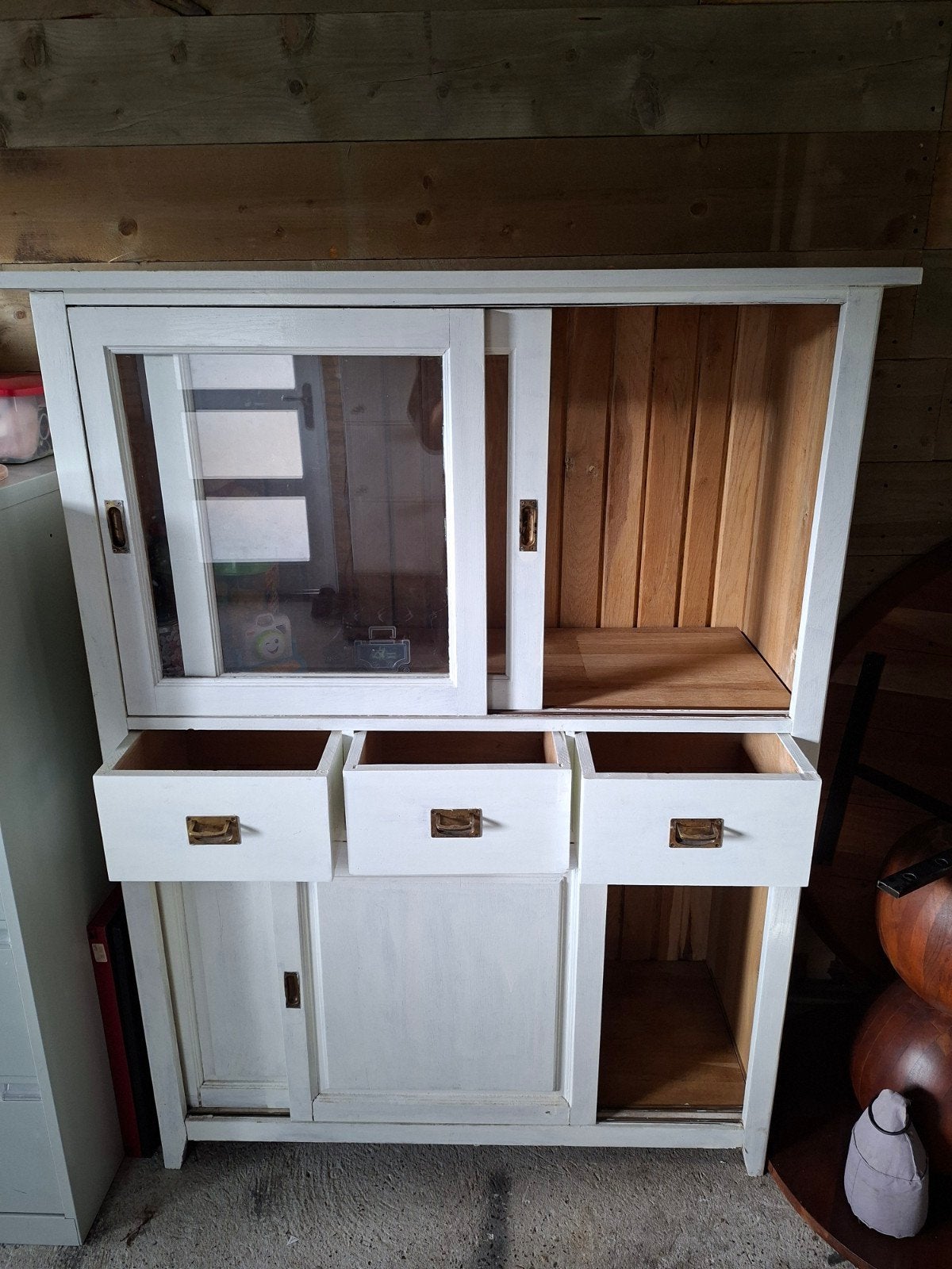 Kast wit, Huis en Inrichting, Ophalen, Gebruikt, 25 tot 50 cm, 200 cm of meer