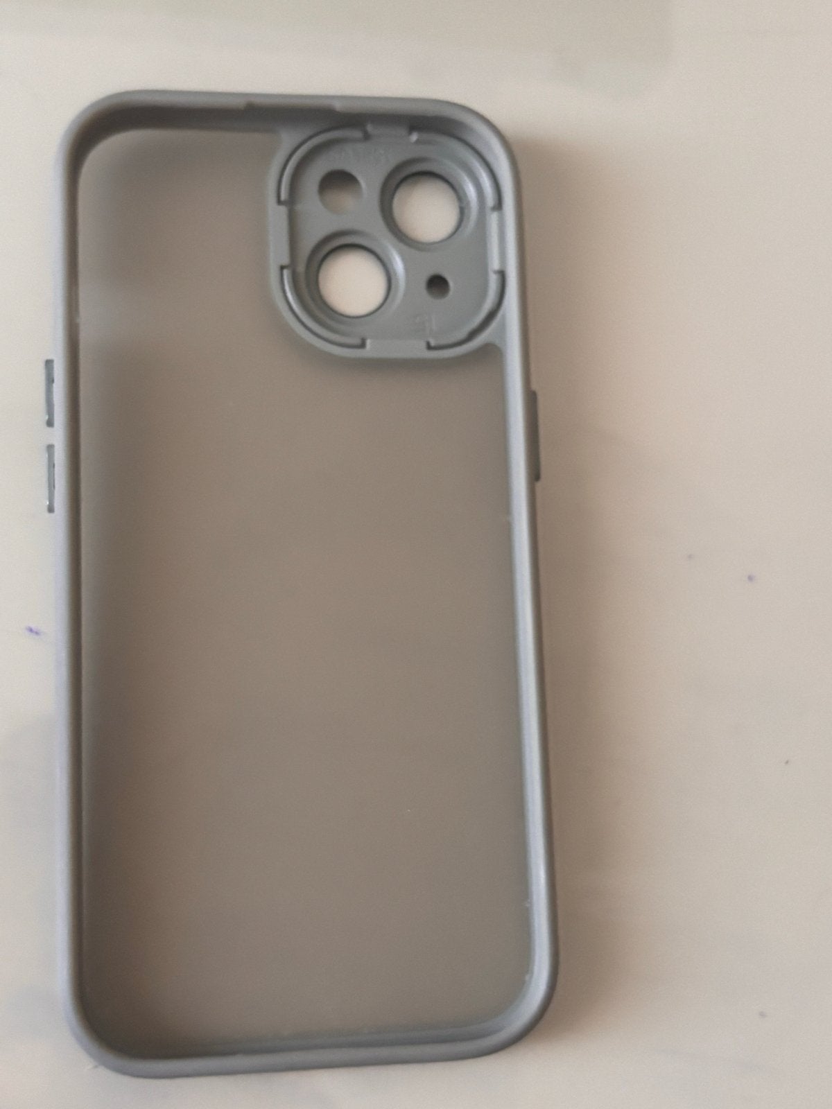 Transparant Grijs Hoesje voor iPhone 15, Telecommunicatie, IPhone 15, Overige merken, Nieuw, Grijs
