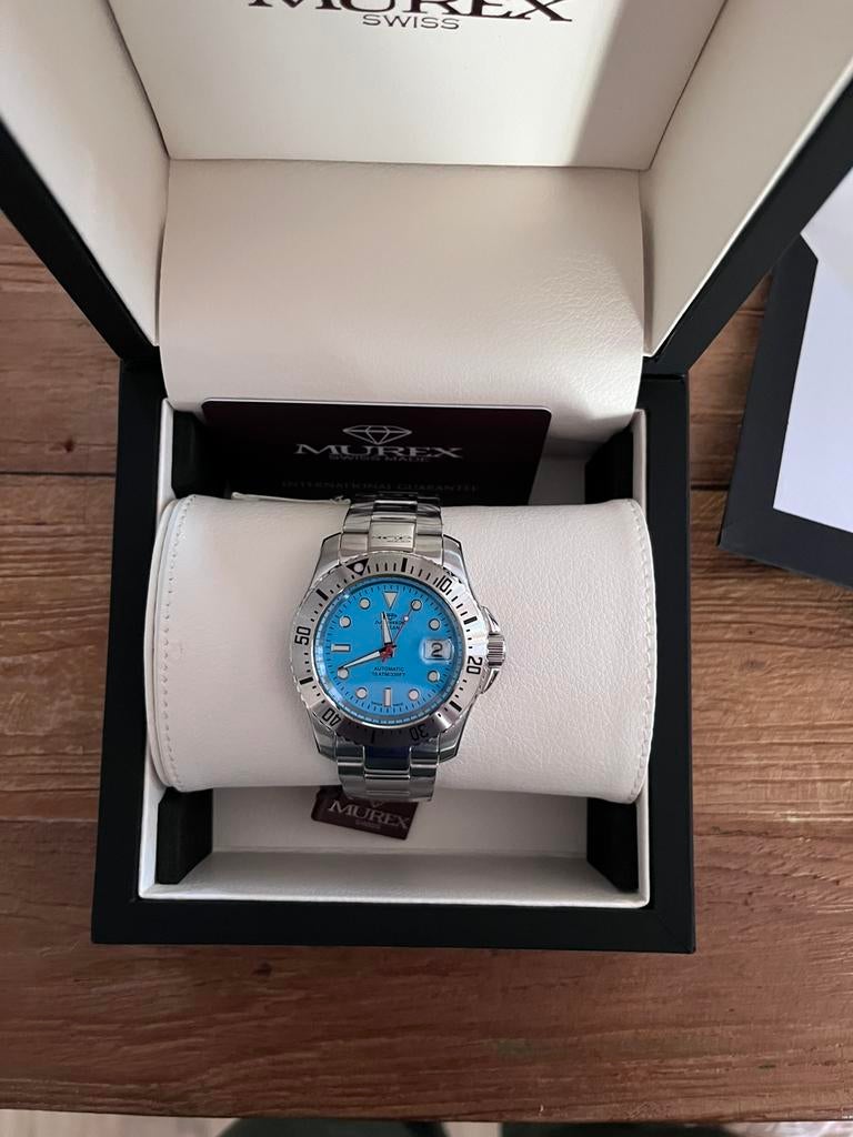 Murex Swiss Automatic, Sieraden, Tassen en Uiterlijk, Horloges | Heren, Nieuw, Polshorloge, Overige merken, Overige materialen
