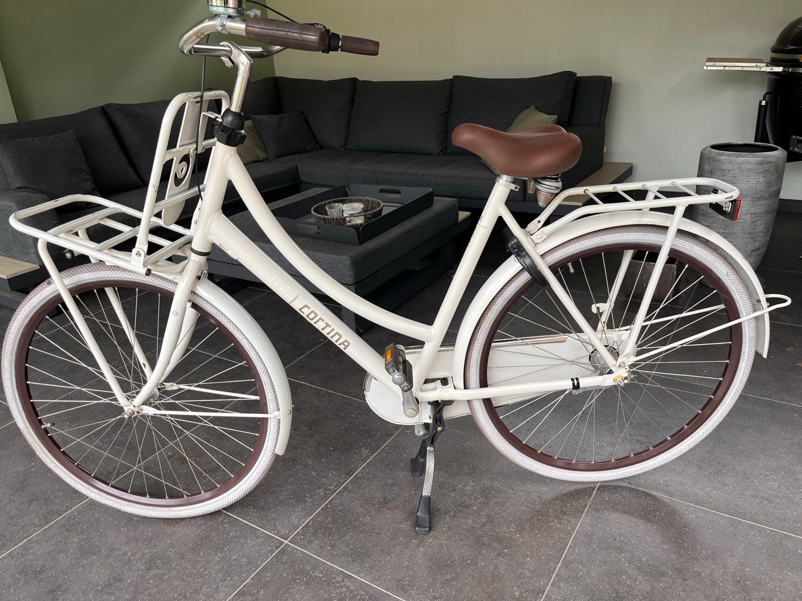 Cortina Transportfiets met nieuwe verlichting, Terugtraprem, Gebruikt, 56 cm of meer, Ophalen