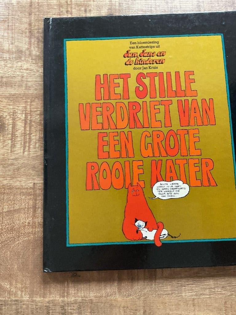 Stripboek ‘het stille verdriet van een grote rooie kater’, Boeken, Stripboeken, Eén stripboek, Ophalen, Jan Kruis, Gelezen