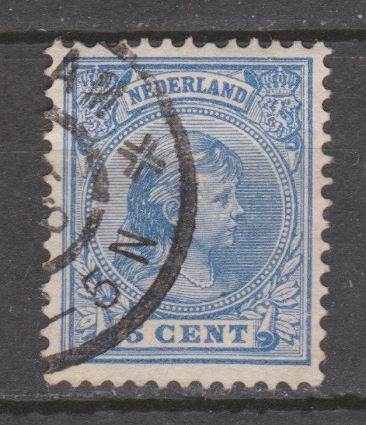 NVPH 35 gebruikt Wilhelmina 1891 : OUD NEDERLAND per stuk, Postzegels en Munten, Postzegels | Nederland, Ophalen of Verzenden