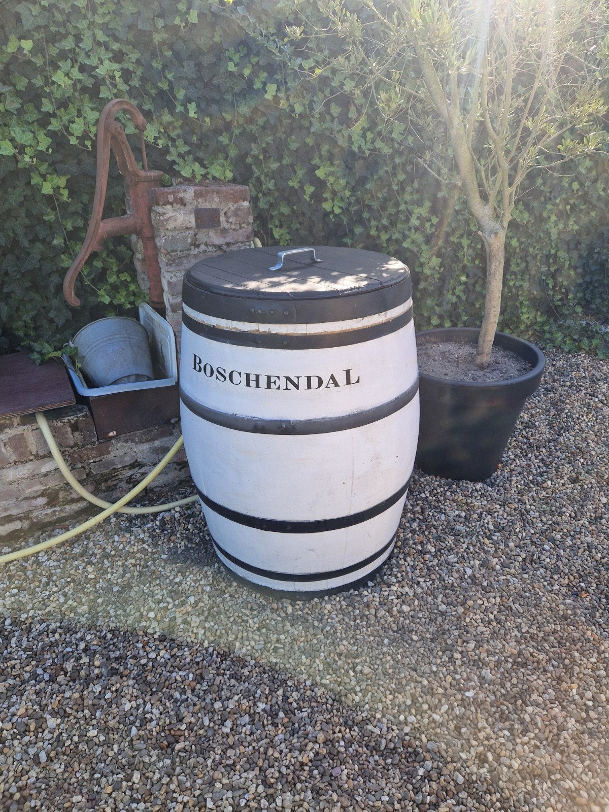 dompelbad/regenton, Tuin en Terras, 150 liter of meer, Ophalen of Verzenden, Gebruikt, Hout