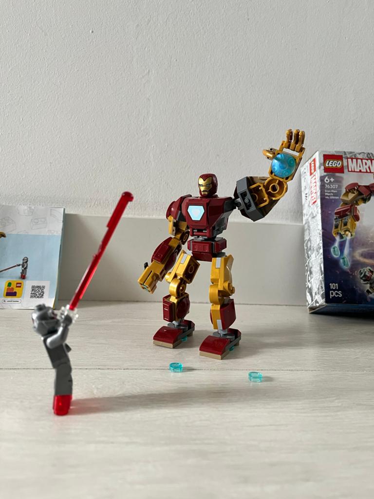 Lego Iron Man Mech vs. Ultron (76307), Gebruikt, Marvel, Lego, Ophalen of Verzenden