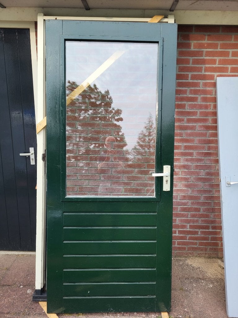Buitendeur met kozijn, Ophalen, Gebruikt, 80 tot 100 cm, Buitendeur