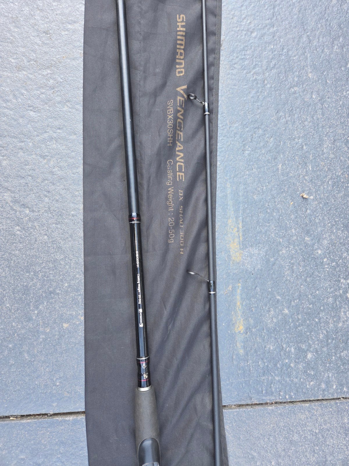 zeebaars hengel shadhengel shimano vengeance cw 20-50G, Watersport en Boten, Hengelsport | Witvissen, Ophalen of Verzenden, Zo goed als nieuw