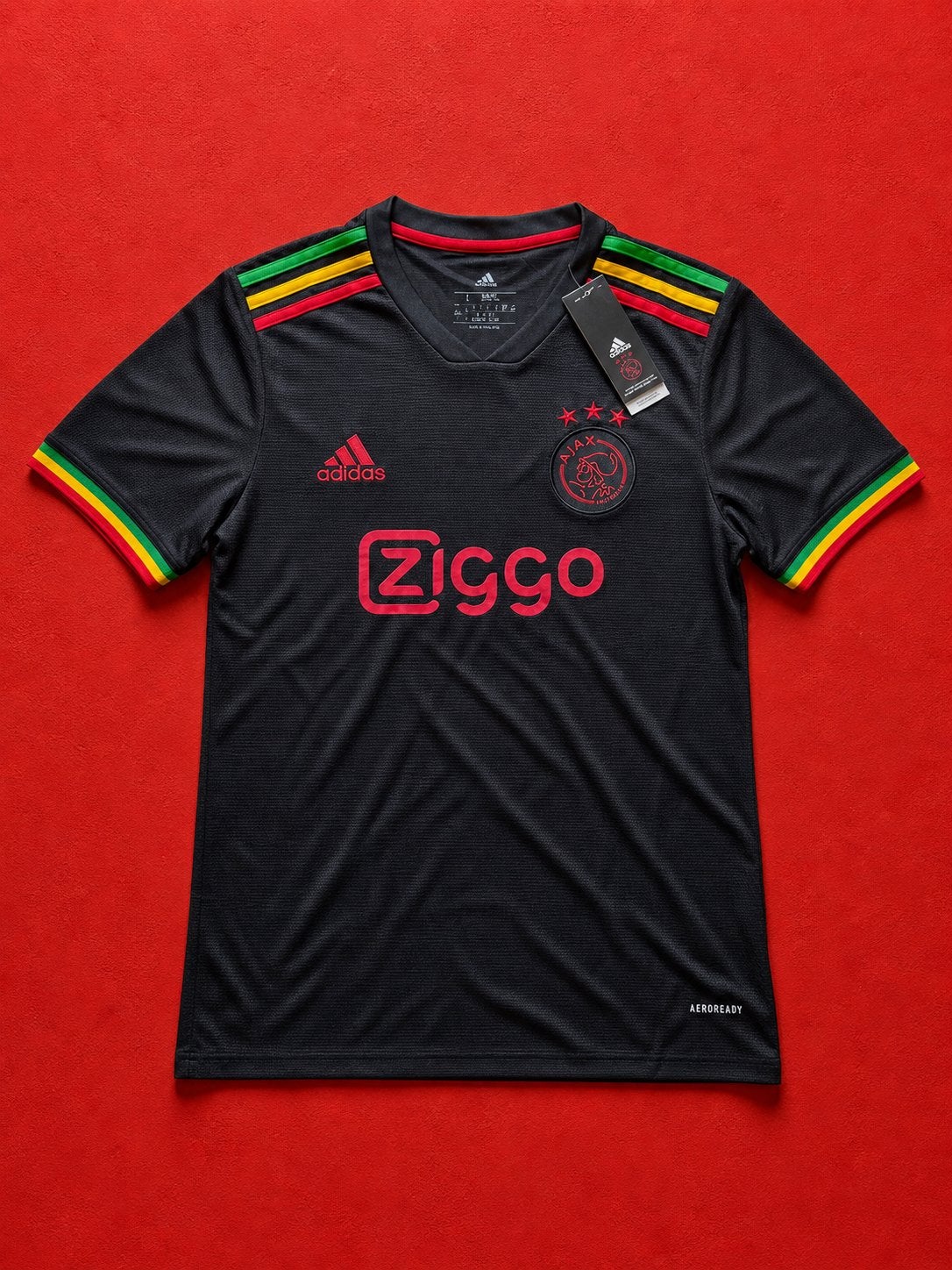Ajax Bob Marley Special Edition Shirt 21/22 L XL XXL - Nieuw, Kleding | Heren, Maat 52/54 (L), Zwart, Nieuw, Ophalen of Verzenden