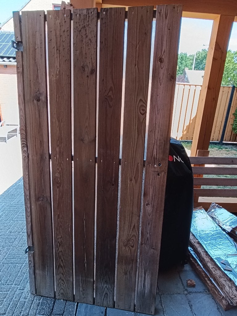 Tuindeur, tuinpoort, Tuin en Terras, Ophalen, Gebruikt, Staal, Minder dan 100 cm