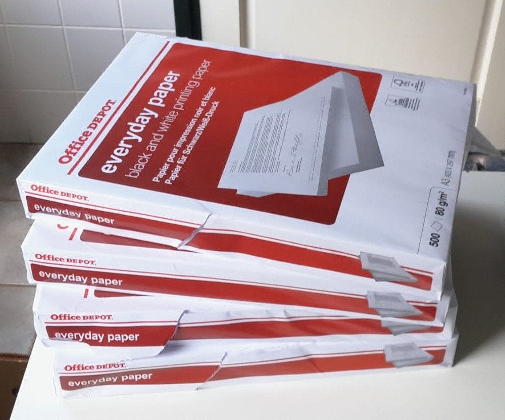 4x pak A3 papier Office Depot printpapier, Ophalen of Verzenden, Nieuw