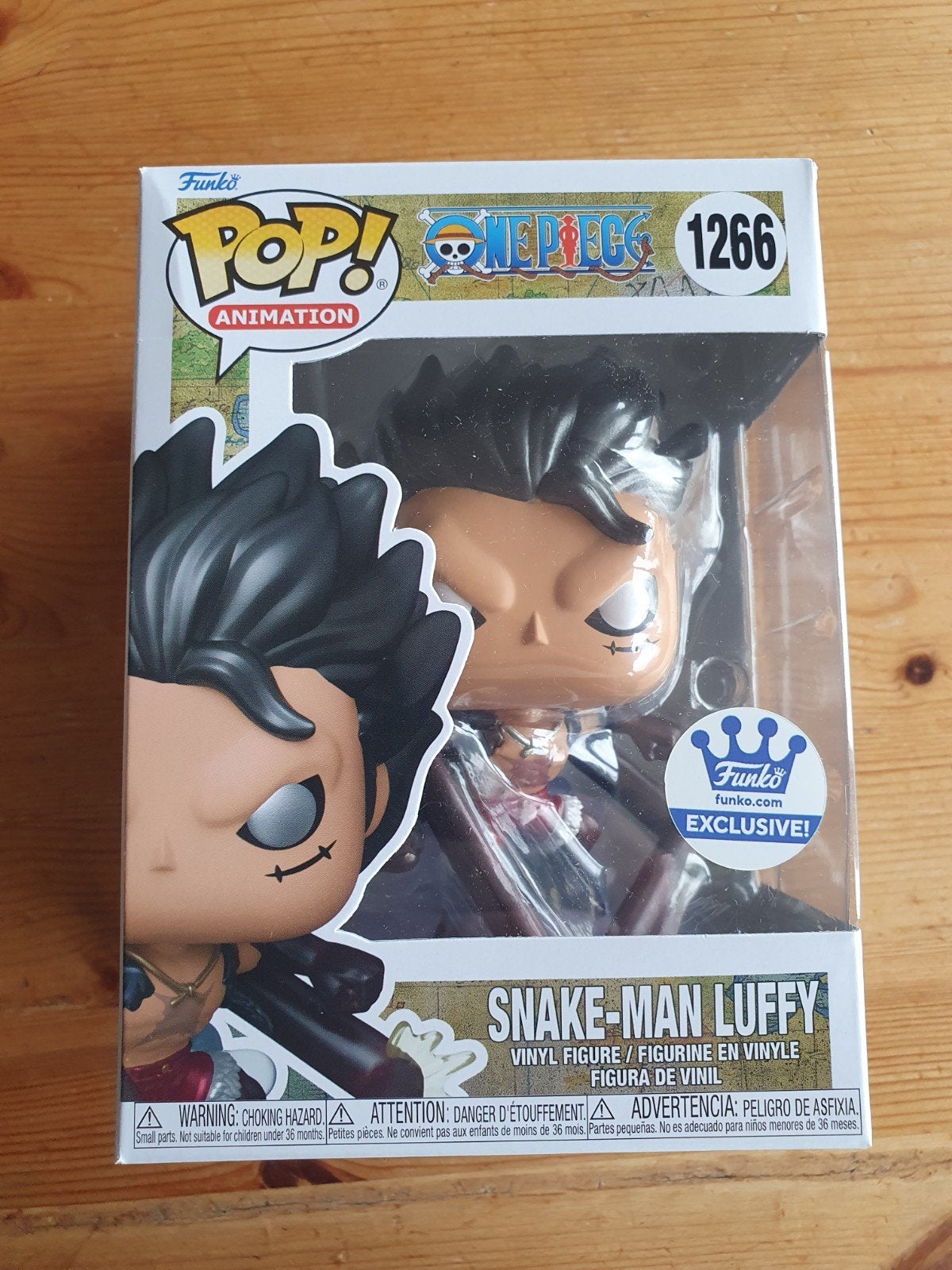 Funko Pop! One Piece #1266 Snake-Man Luffy (Metallic), Ophalen of Verzenden, Nieuw