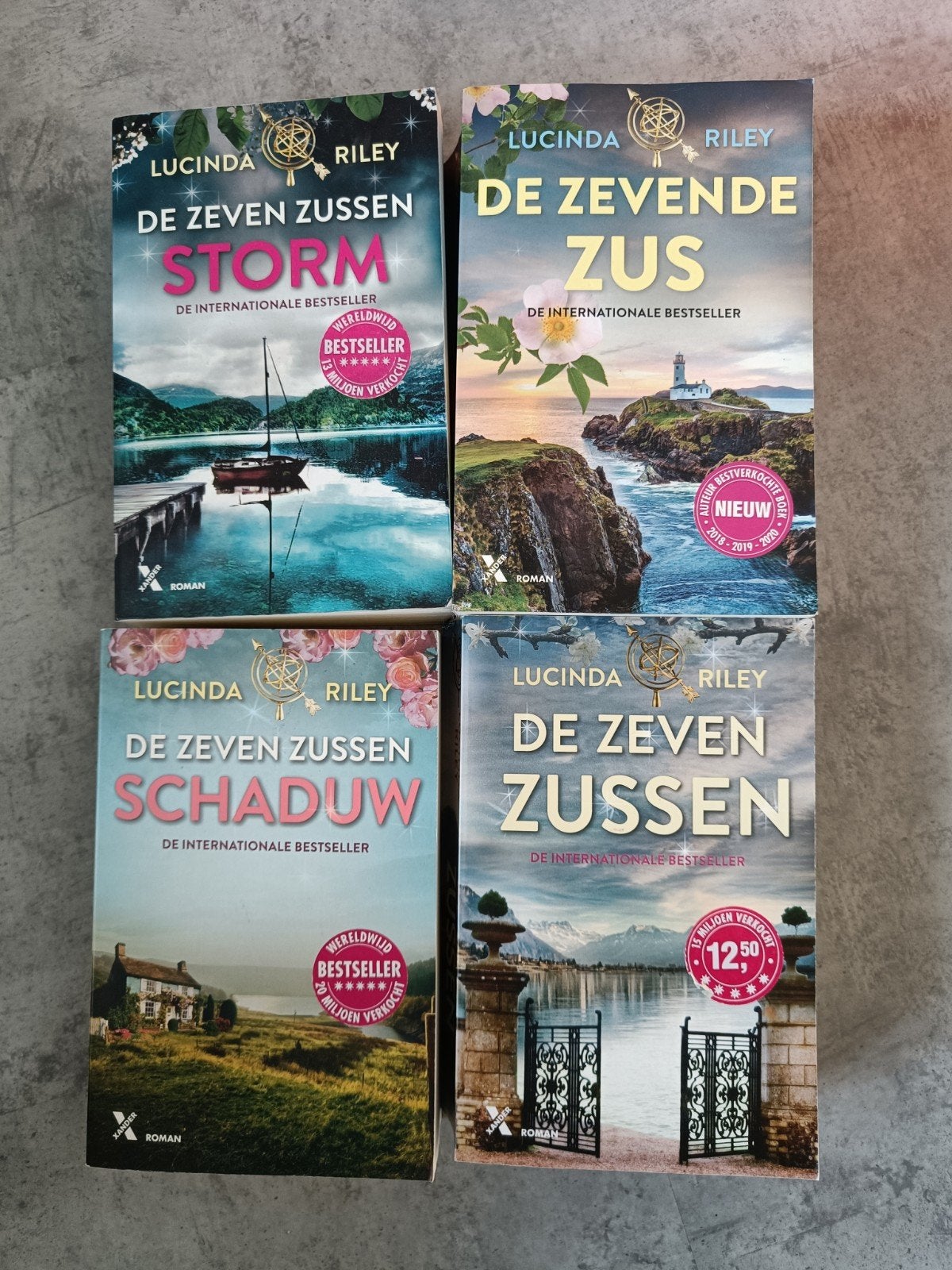 De Zeven Zussen serie - Lucinda Riley (4 boeken), Boeken, Ophalen of Verzenden, Zo goed als nieuw, Lucinda Riley, Nederland