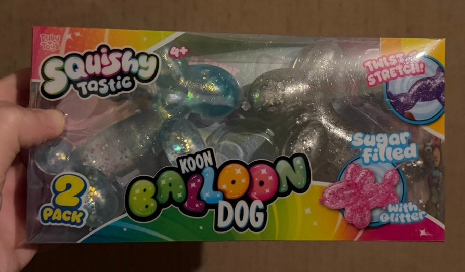 Squishy Tastic Koon Balloon Dog (2-Pack), Ophalen of Verzenden, Nieuw