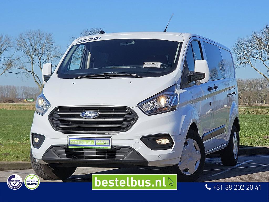 FORD TRANSIT CUSTOM 2.0 l2h1 dubbele cabine, 4 cilinders, 1470 kg, Wit, Bedrijf