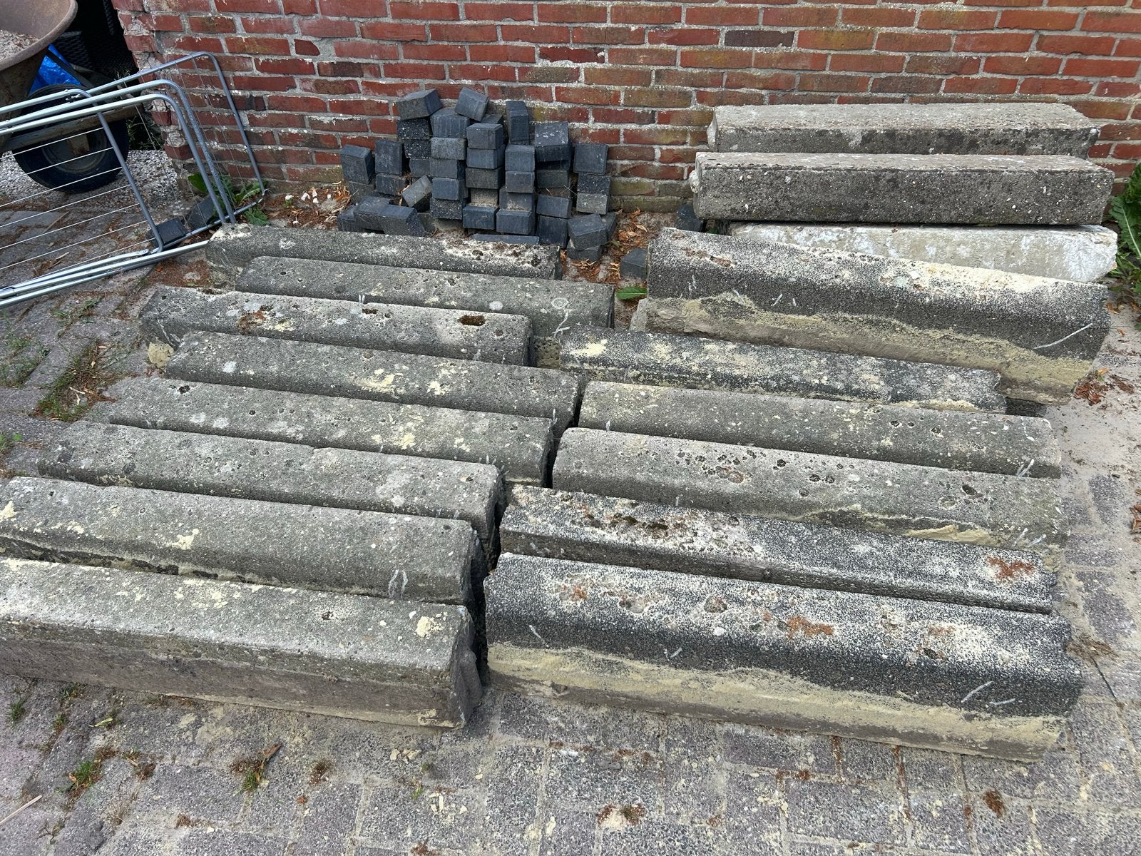 betonnen straat banden, Tuin en Terras, Tegels en Klinkers, Ophalen, Overige materialen, Gebruikt, Overige typen