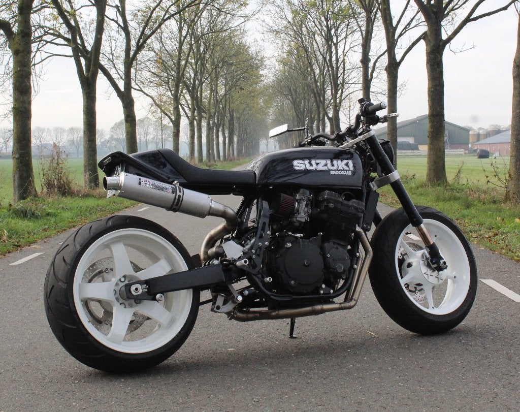 Unieke Fat Bike Suzuki GS1000 met GSXR750 blok en 280 band, Motoren, Sportuitlaat, 752 cc, 4 cilinders, Motorrijbewijs A