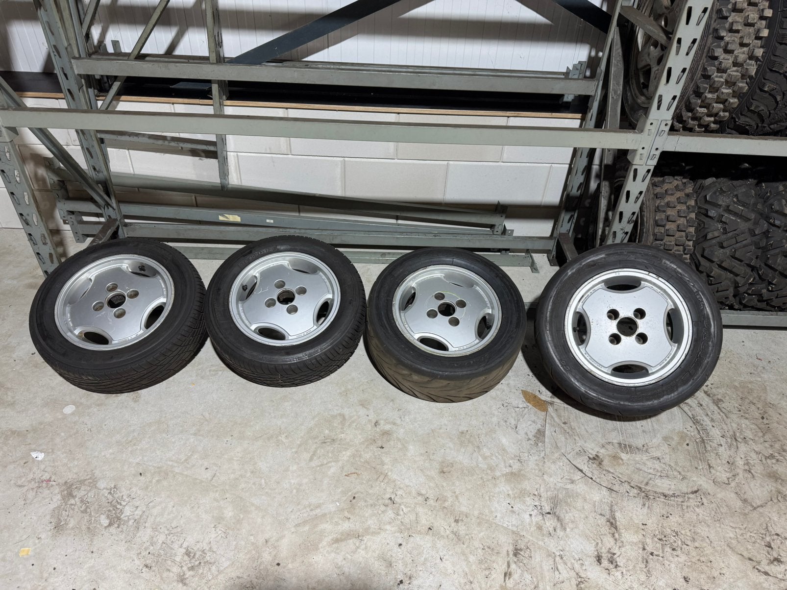 Semi Slicks Yokohama en Toyo Proxes R888 13inch AX GTI velg, Ophalen of Verzenden, Gebruikt