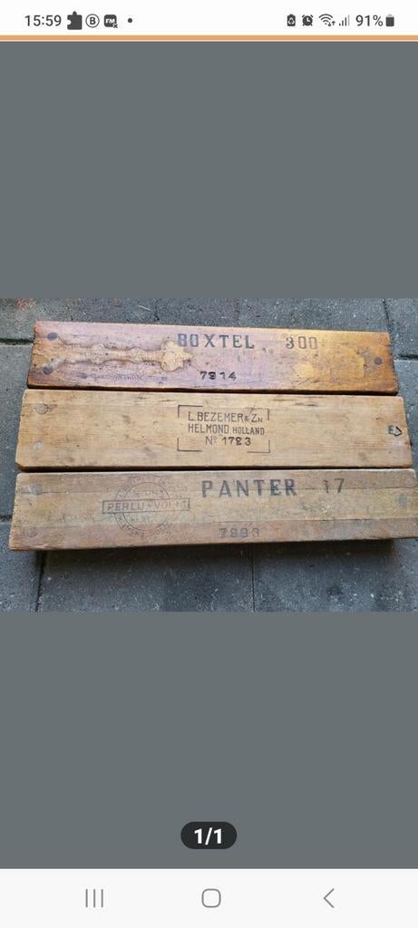 Vintage Sigarenmallen - Boxtel, Helmond, Panter, Antiek en Kunst, Ophalen of Verzenden