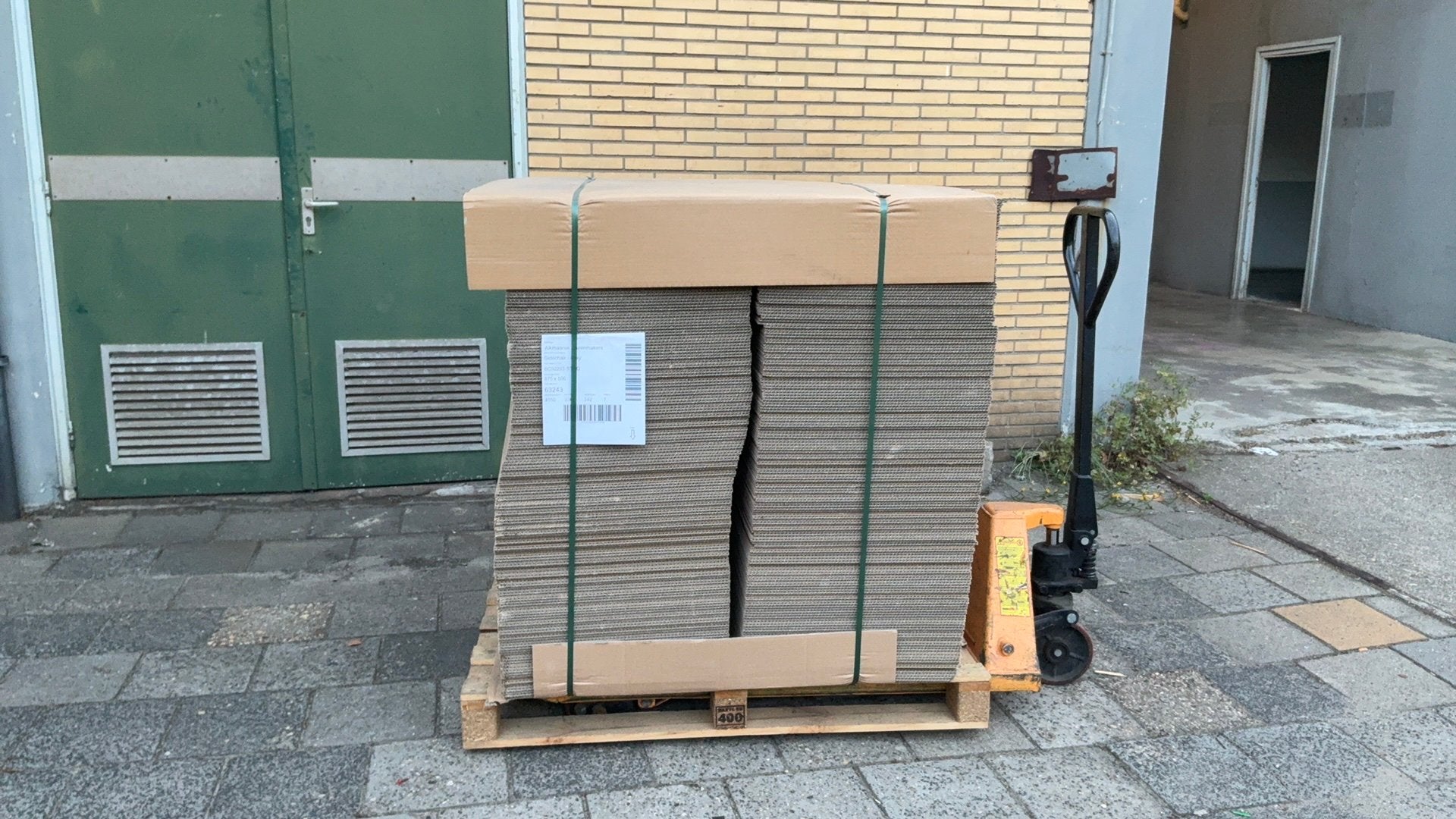 Grote partij tussenblad golfkarton karton sheets pallet, Ophalen, 100 cm of meer, Opvouwbaar, 60 cm of meer