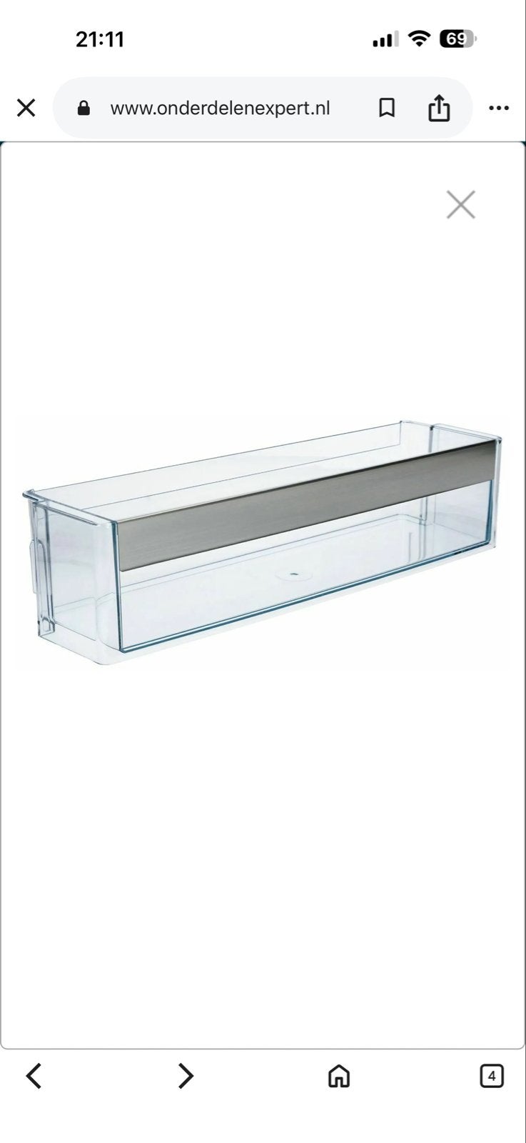 Siemens/Bosch flessenbakhouder koelkast 00705186, Ophalen of Verzenden, Nieuw