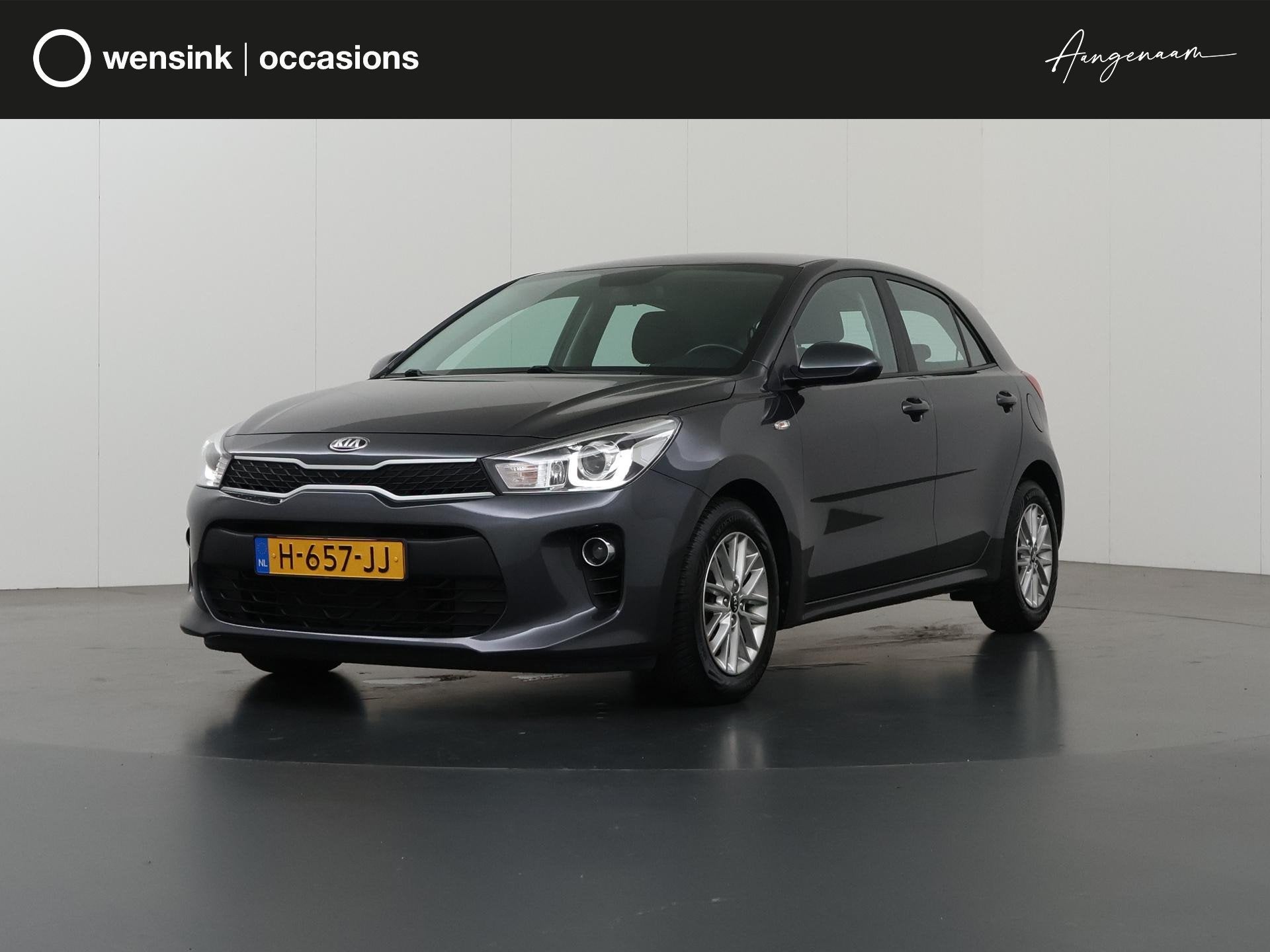Kia Rio 1.0 TGDI DynamicLine | Navigatie | Parkeercamera | C, Auto's, Voorwielaandrijving, Gebruikt, 1055 kg, 49 €/maand