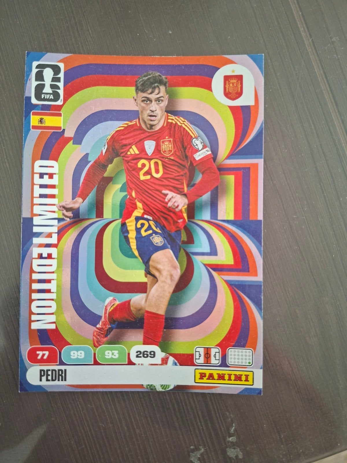 Panini WK kaart Pedri XXL Limited Edition, Ophalen of Verzenden, Zo goed als nieuw, Buitenlandse clubs, Spelerskaart