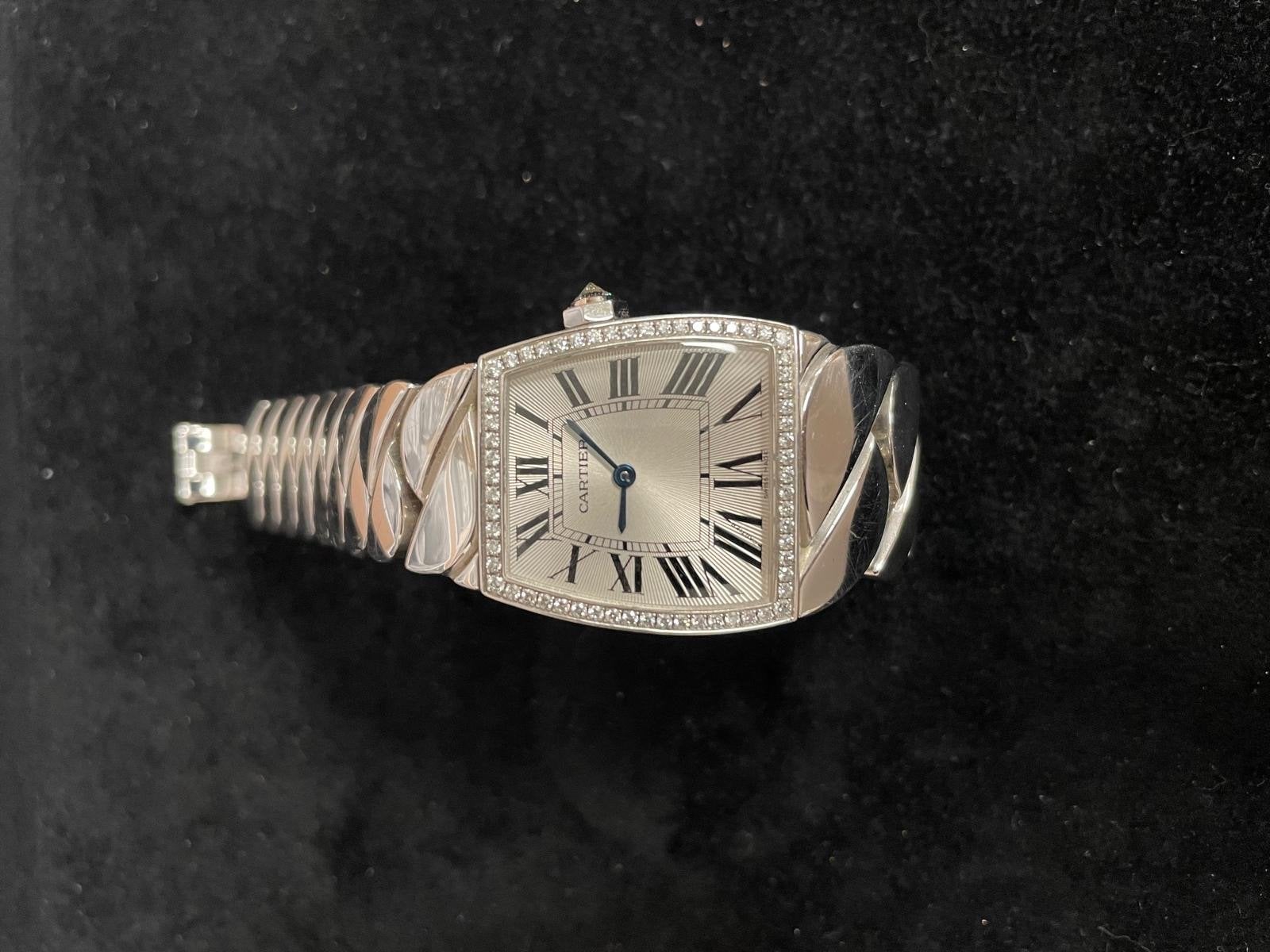 Cartier ‘La Dona de Cartier’ 18k Witgoud Diamanten, Overige merken, Polshorloge, Ophalen of Verzenden, Zo goed als nieuw