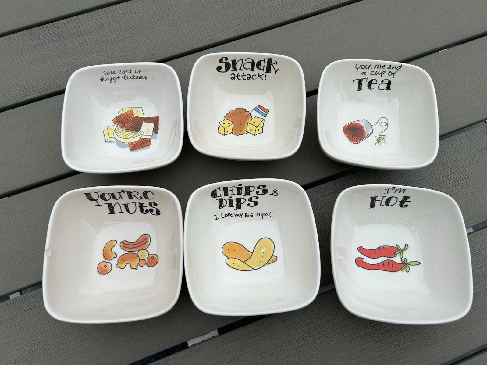 Schaaltjes Blond Amsterdam, Huis en Inrichting, Keuken | Servies, Ophalen, Zo goed als nieuw, Aardewerk, Schaal of Schalen