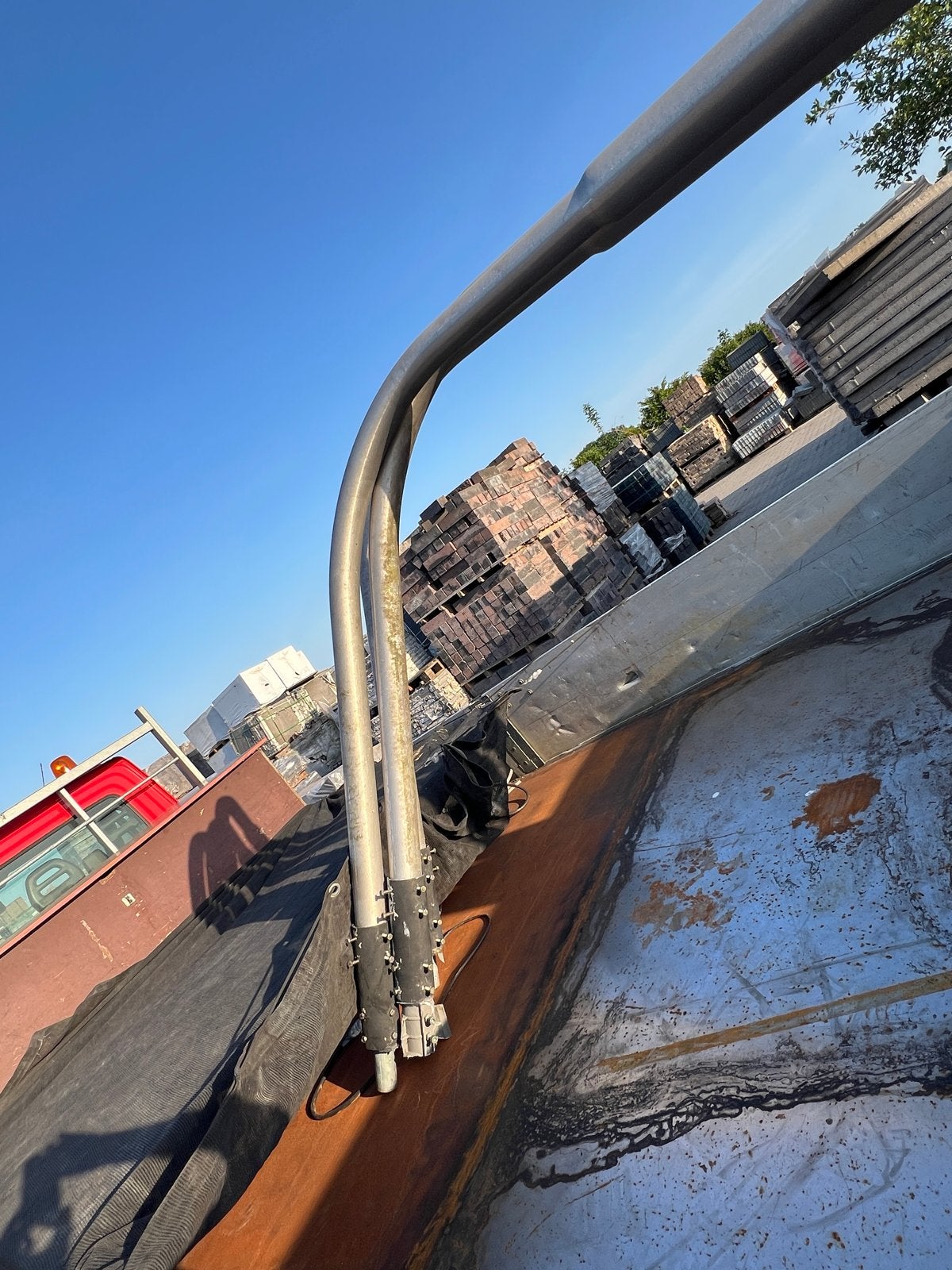 3 Lantaarnpalen - aluminium, Doe-het-zelf en Verbouw, Ophalen, Gebruikt