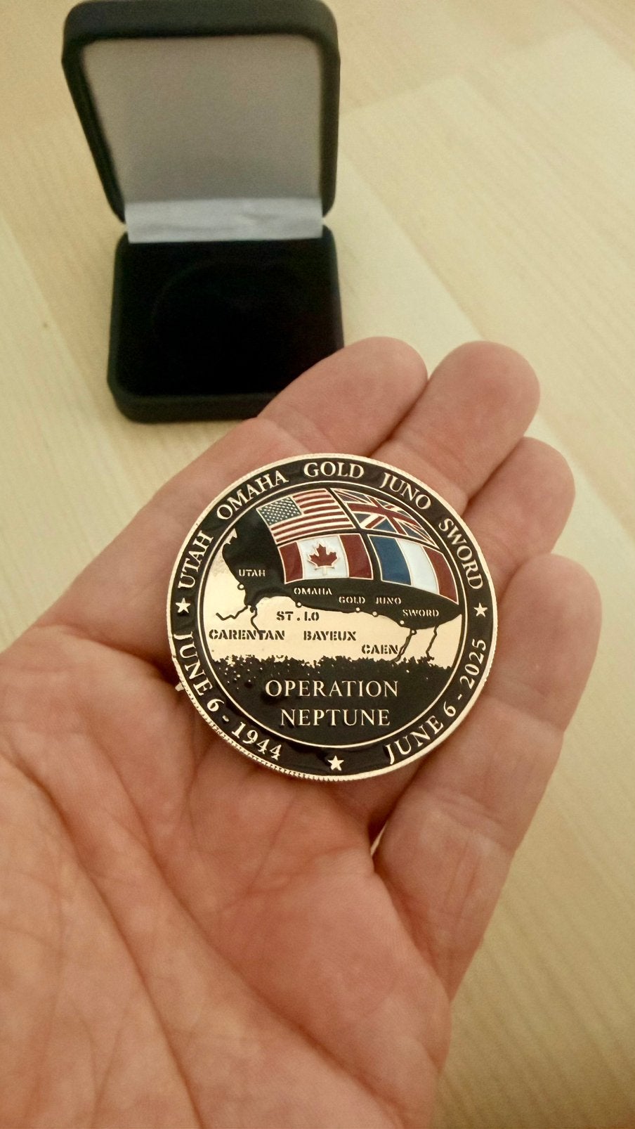 Praesidus D-Day 81st Anniversary Coin Operation Neptune, Ophalen of Verzenden, Overige materialen