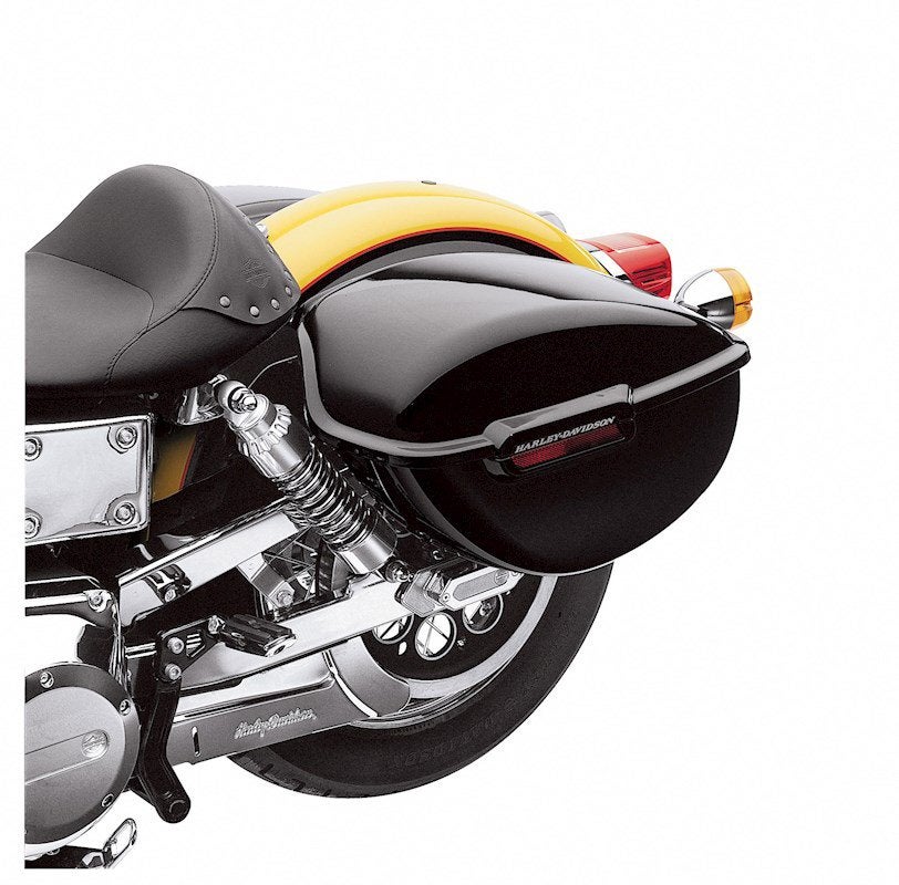 GEZOCHT! Hard saddlebags OEM Dyna, Ophalen, Zo goed als nieuw