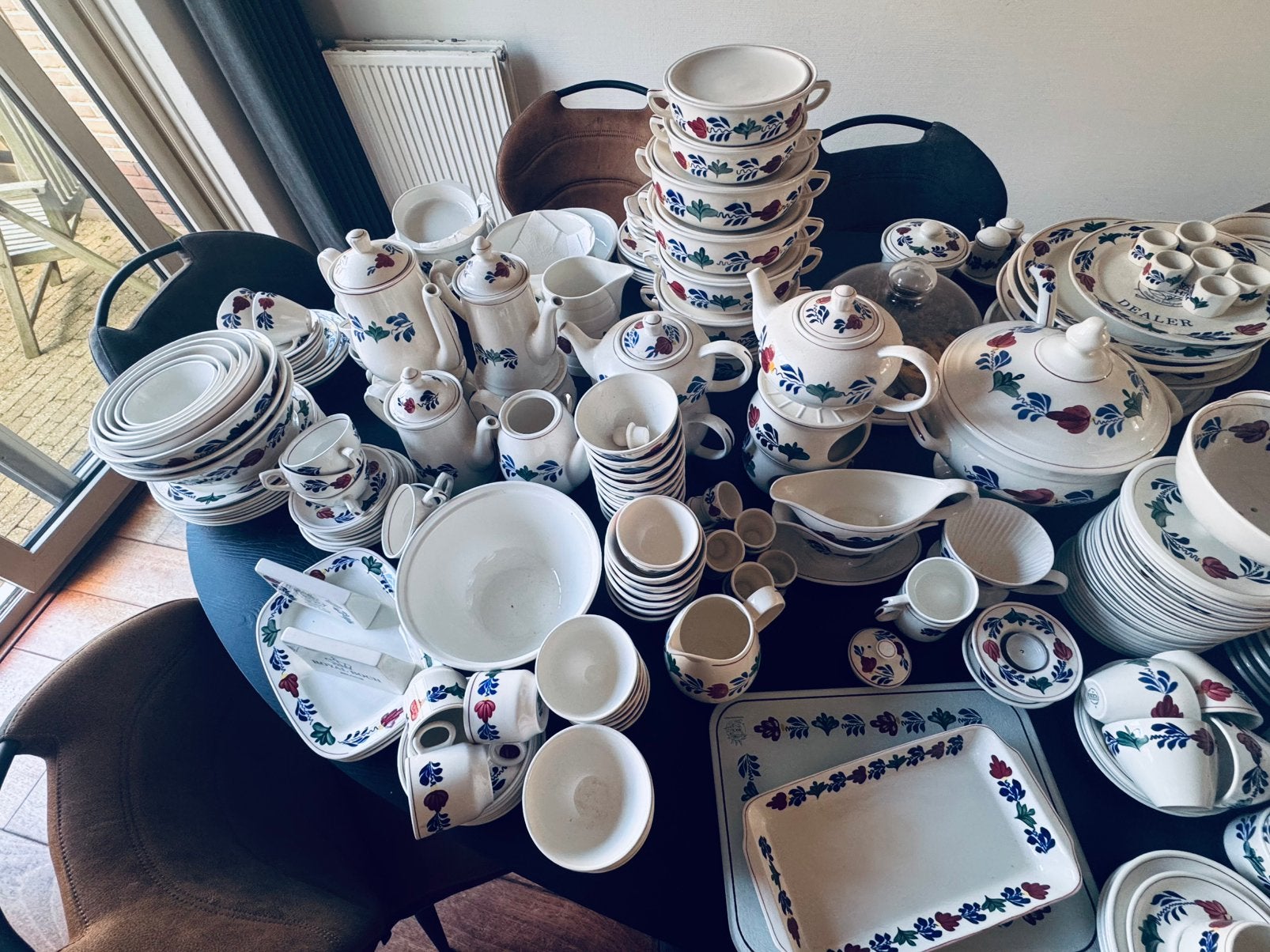 Grote partij Royal Boch Boerenbont servies, Ophalen, Zo goed als nieuw, Royal Boch, Overige stijlen