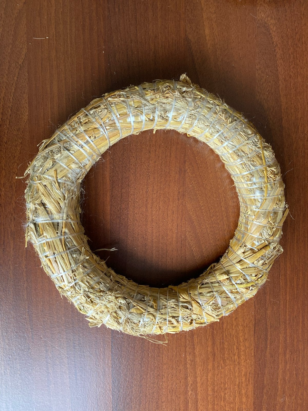 Natuurlijke strokrans - perfect voor decoratie, Ophalen of Verzenden, Nieuw, Krans, Natuurlijk materiaal