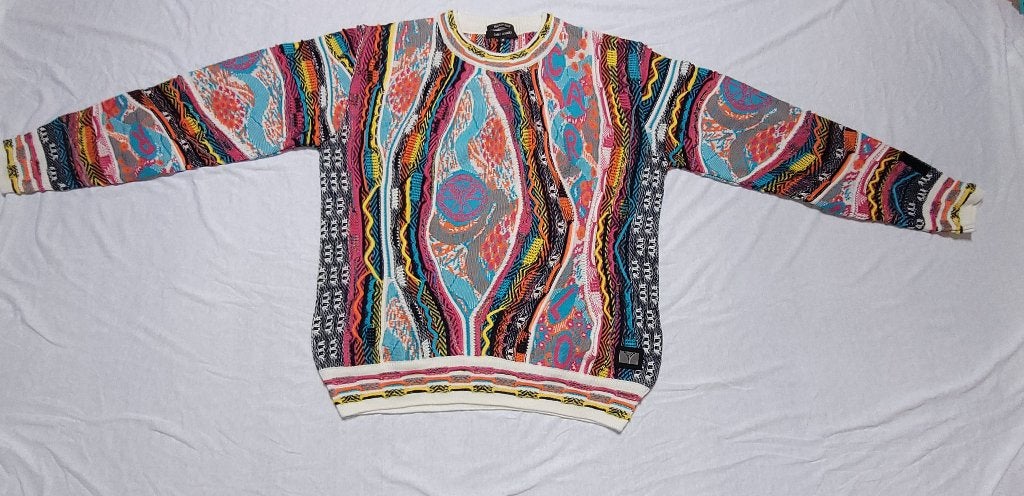 Carlo Colucci 3D Knit Trui Made in Italy M Vintage Style, Overige kleuren, Maat 48/50 (M), Ophalen of Verzenden, Zo goed als nieuw