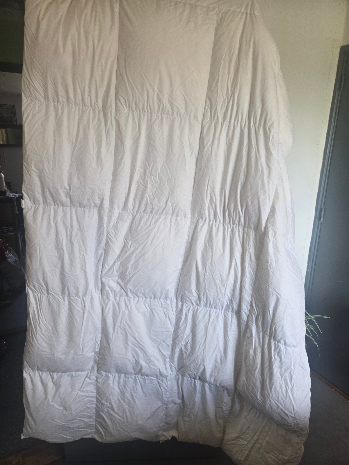 OptiSleep Zilver Ganzendons Dekbed - 140x220 cm, Huis en Inrichting, Eenpersoons, Wit, Dons en Veren, Ophalen of Verzenden