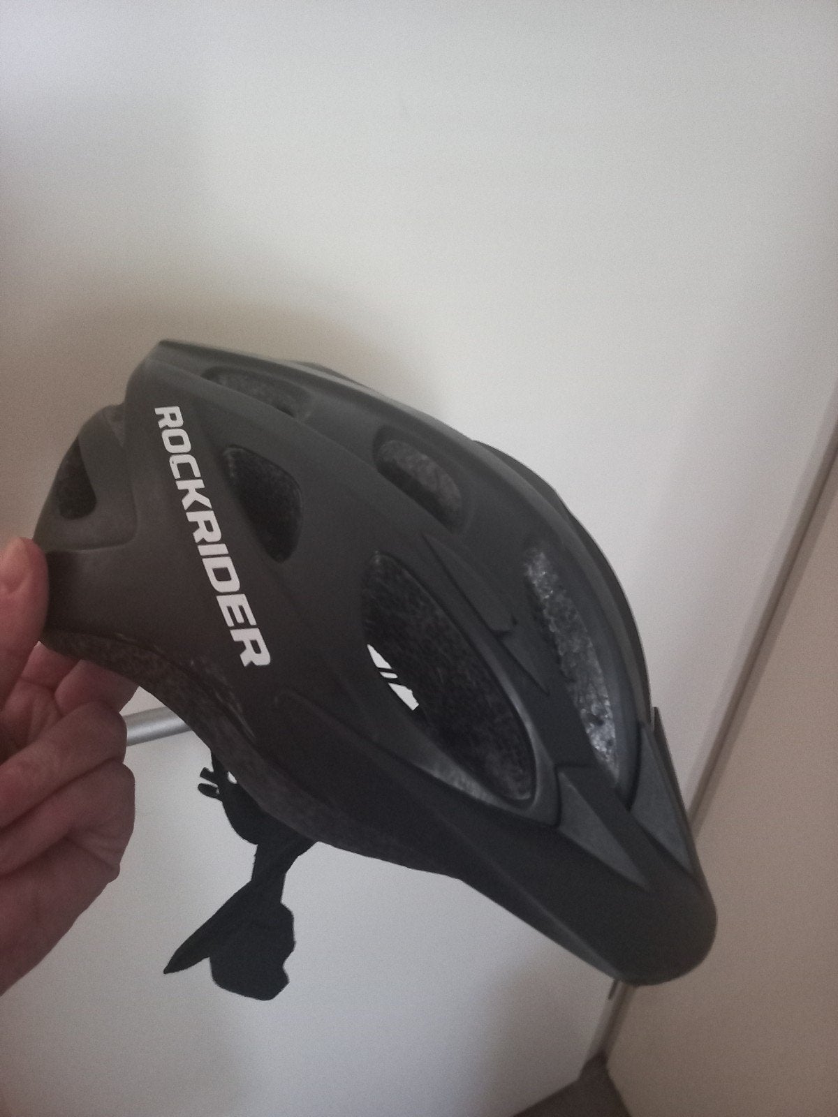 Rockrider MTB Helm - Zwart/Geel, Fietsen en Brommers, Fietsaccessoires | Fietshelmen, Gebruikt, Overige maten, Ophalen of Verzenden