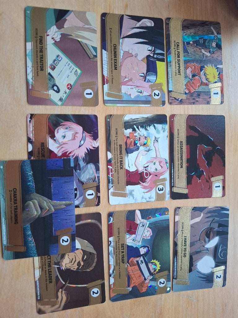 Naruto Mythos tcg, mission kaarten. 1st editie., Ophalen of Verzenden, Nieuw, Speelkaart(en)