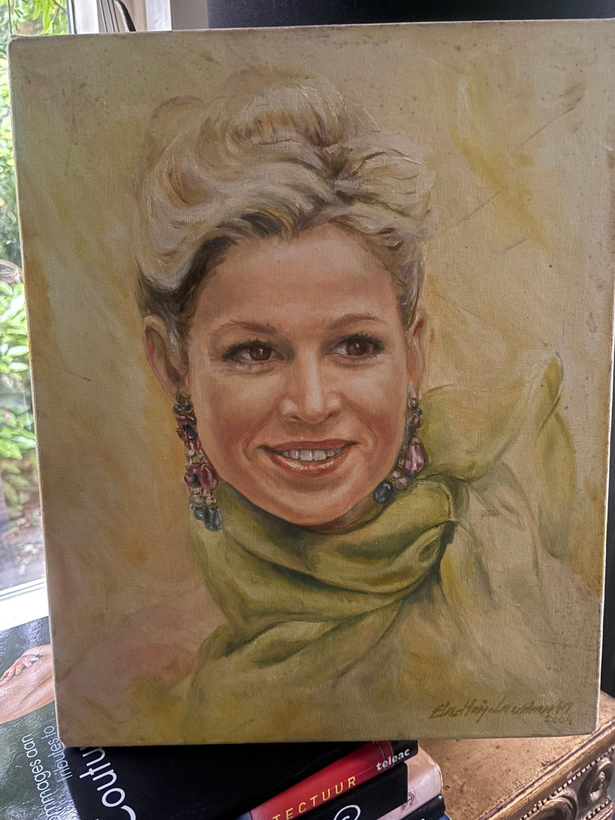 Young queen Maxima from the Netherlands, Antiek en Kunst, Ophalen of Verzenden