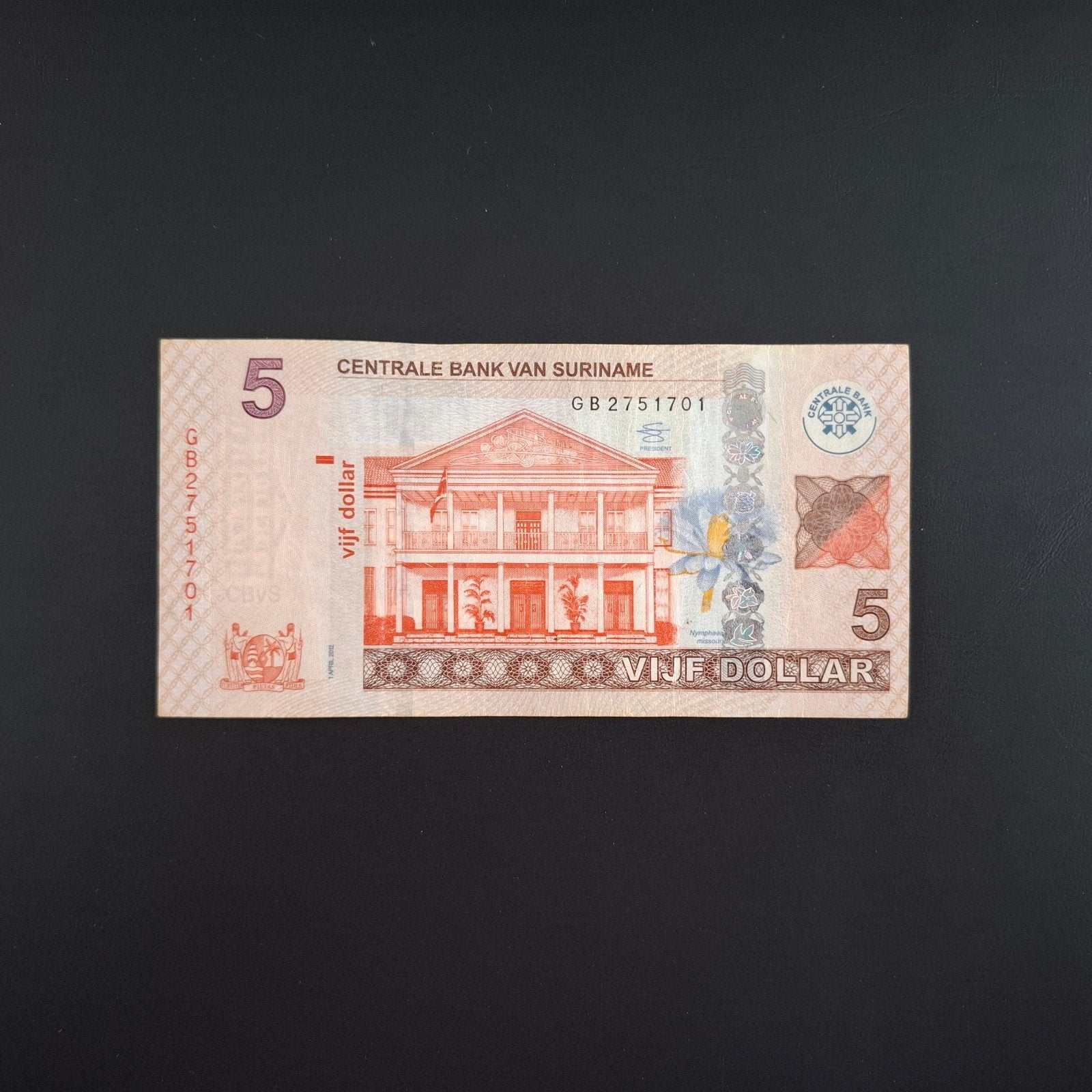 5 dollar Suriname #039, Verzenden, Zuid-Amerika, Los biljet